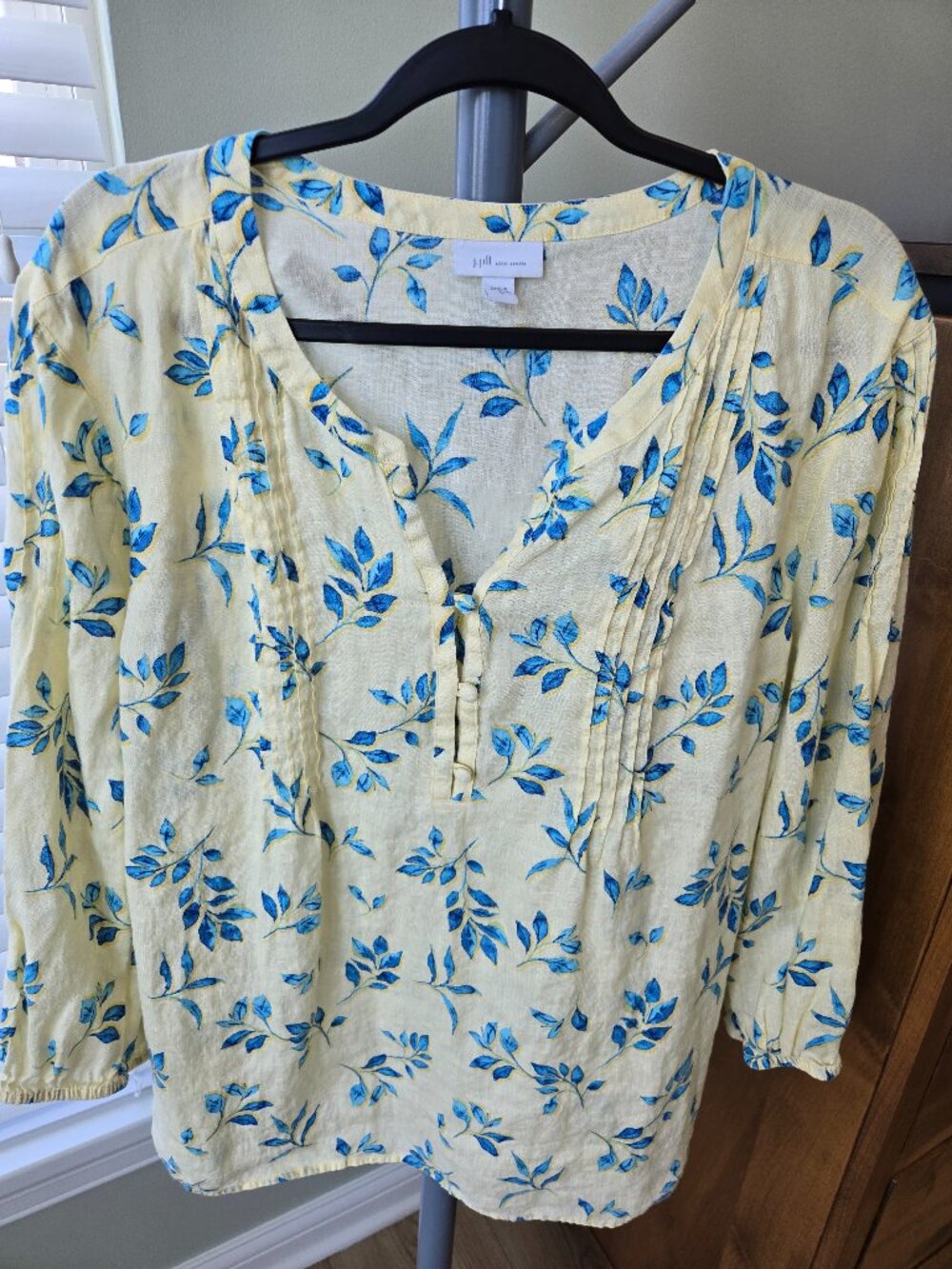 J. Jill 3/4 sleeve linen top